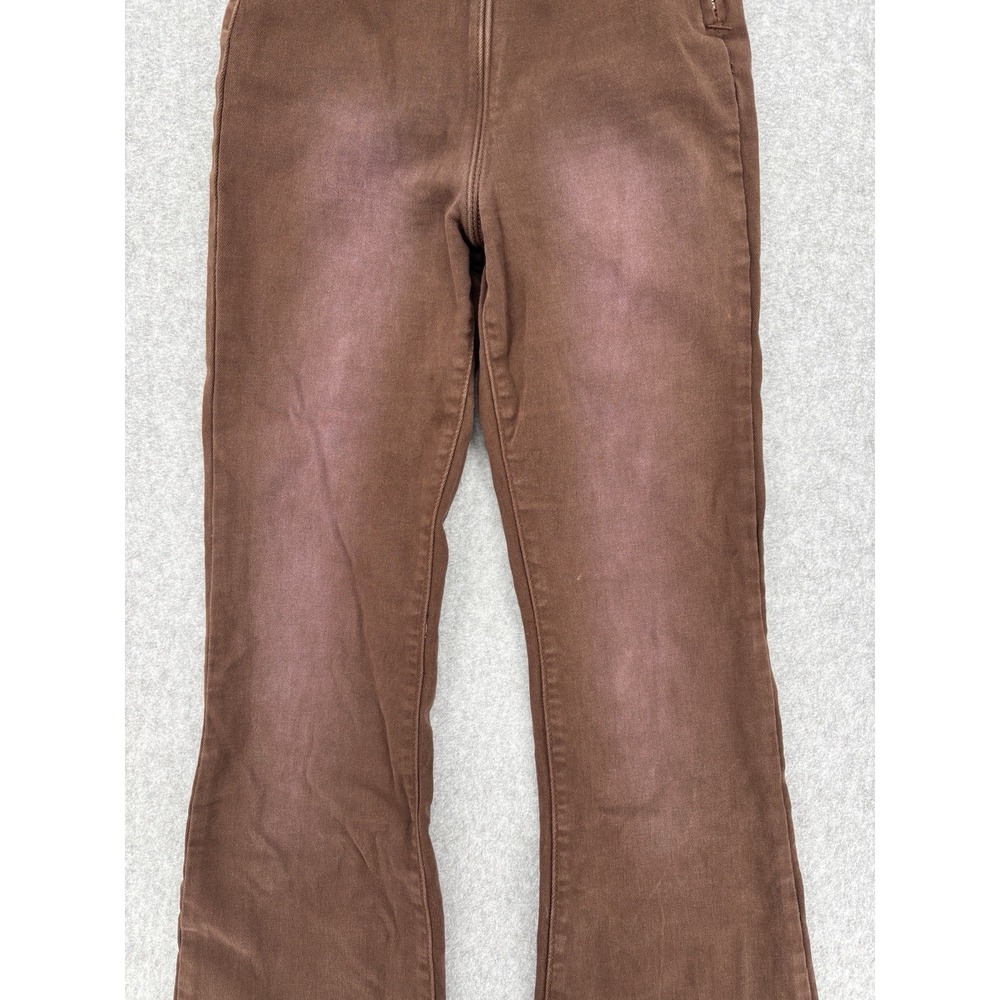 I.AM.GIA Brown High Rise Flare Pants Side Zip XS